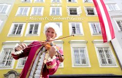 Mozarts Geburtshaus in der Stadt Salzburg